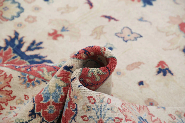 Afghan Ziegler Rug 8' 0" x 10' 0" Hand-Knotted | No. AT24717