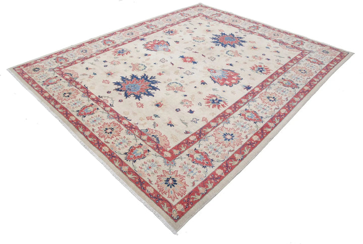 Afghan Ziegler Rug 8' 0" x 10' 0" Hand-Knotted | No. AT24717