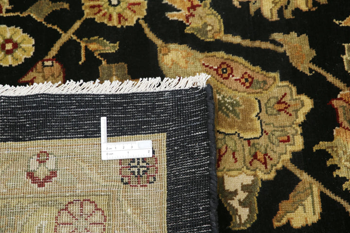 Black Indian Ziegler Rug 11' 9" x 14' 9" Hand-Knotted | No. AT248286
