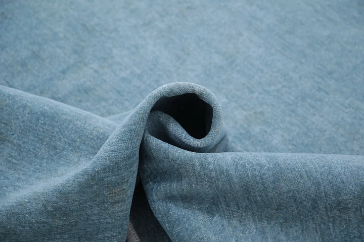 Blue Afghan Overdye Rug 8' 9" x 11' 9" Hand-Knotted | No. AT24902