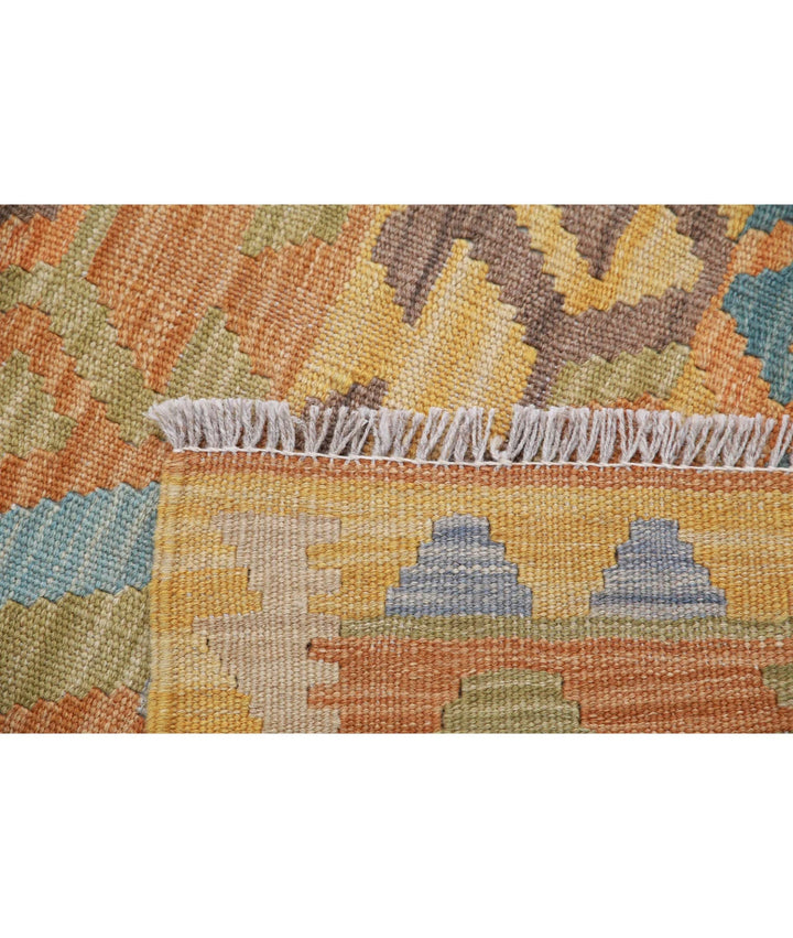 Afghan Maimana Kilim Rug 2' 8" x 3' 11" Hand-Woven | No. AT24936