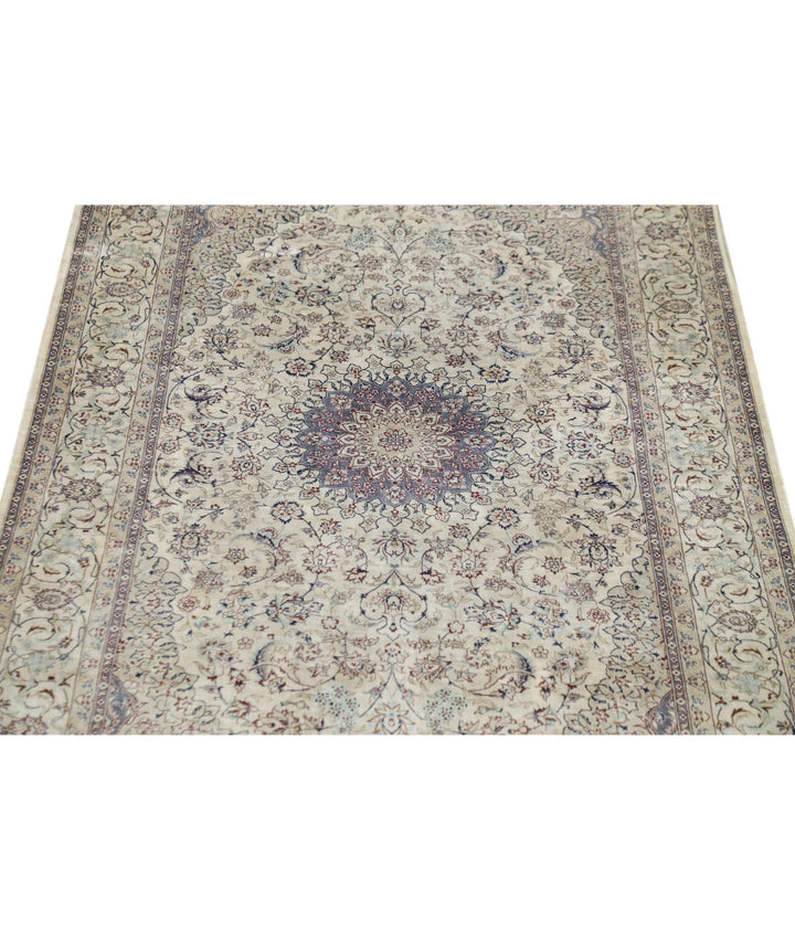 Beige Chinese Hereke Rug 3' 0" x 5' 0" Hand-Knotted | No. AT25055