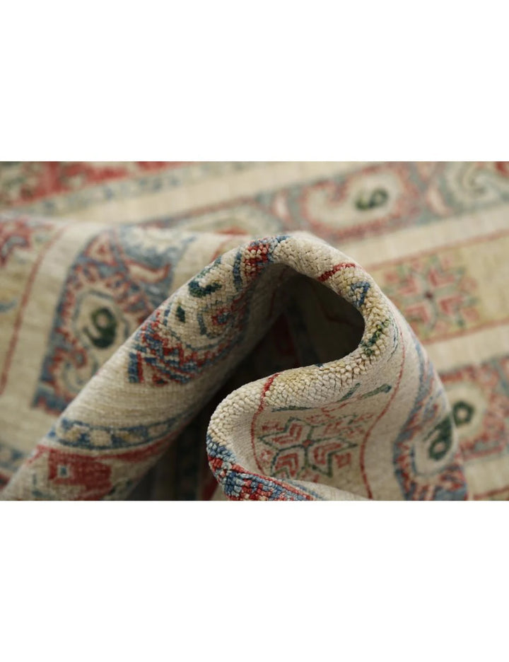 Afghan Shaal Rug 4' 2" x 5' 9" Hand-Knotted | No. AT25059