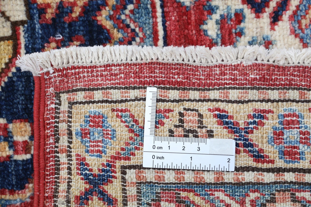 Afghan Royal Kazak Rug 5' 9" x 7' 11" Hand-Knotted | No. AT25291