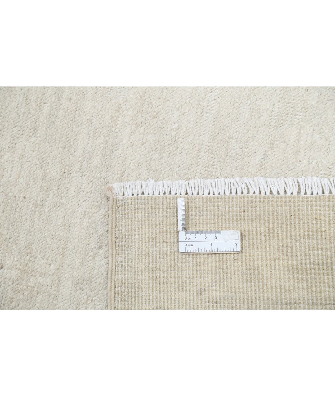 Ivory Afghan Oushak Rug 8' 0" x 10' 2" Hand-Knotted | No. AT25344