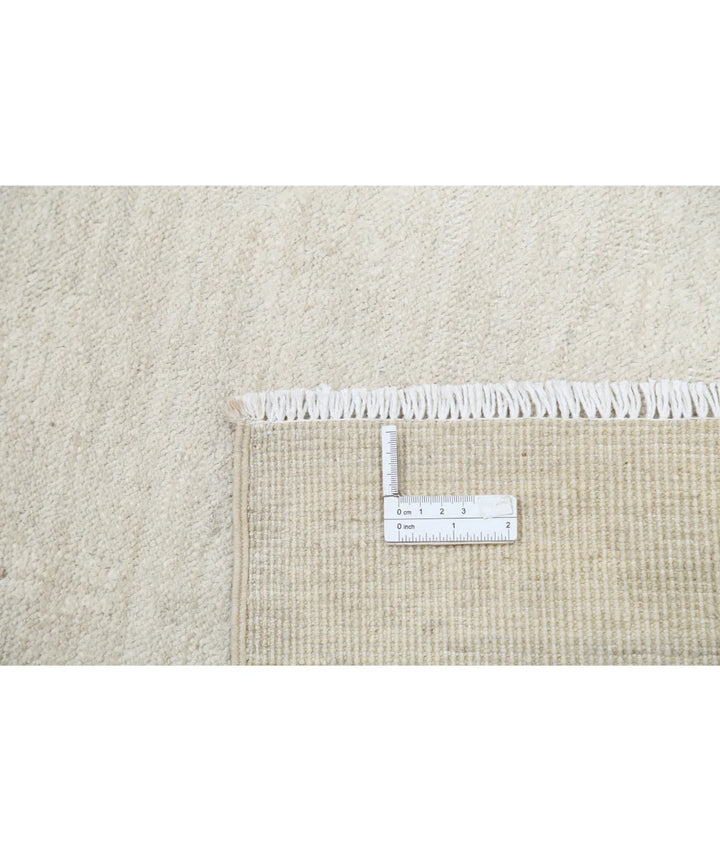 Ivory Afghan Oushak Rug 8' 0" x 10' 2" Hand-Knotted | No. AT25344