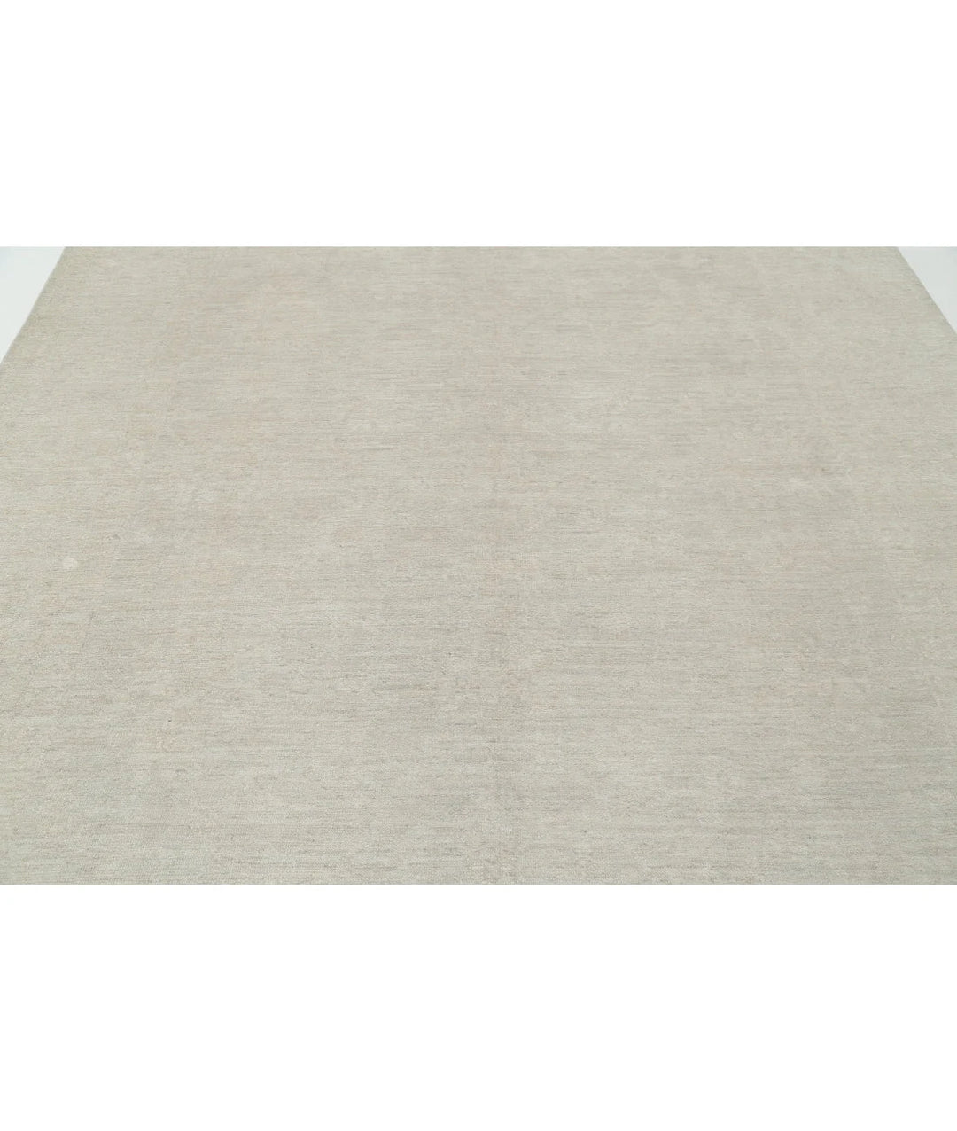 Ivory Afghan Oushak Rug 8' 0" x 10' 2" Hand-Knotted | No. AT25344