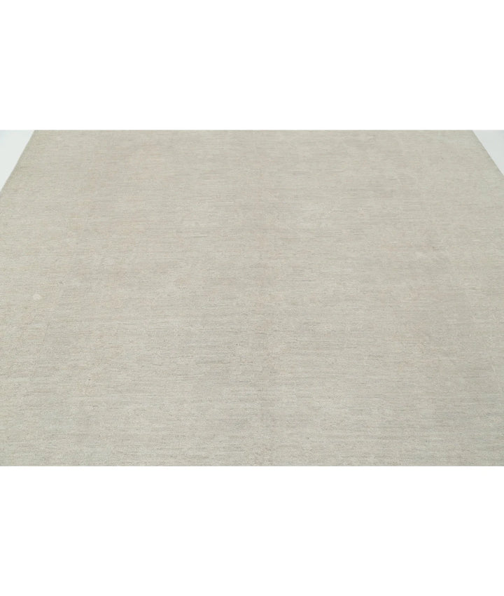 Ivory Afghan Oushak Rug 8' 0" x 10' 2" Hand-Knotted | No. AT25344