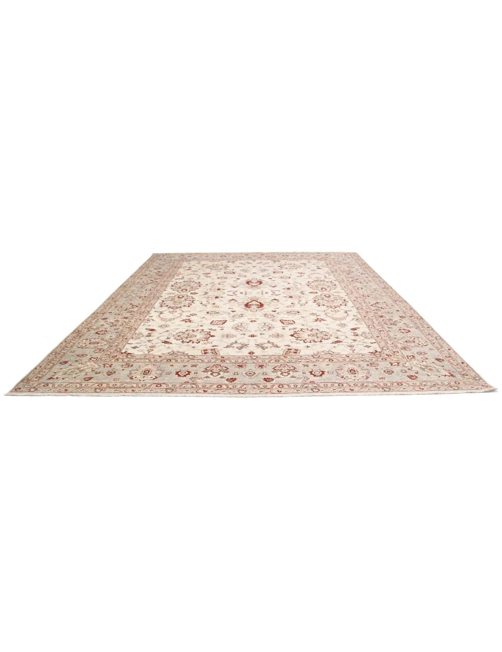 Afghan Ziegler Rug 11' 5" x 14' 5" Hand-Knotted | No. AT25353