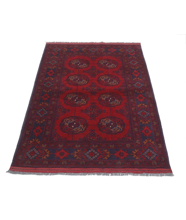 Afghan Khal Muhammadi Rug 3' 6" x 5' 0" Hand-Knotted | No. AT25414