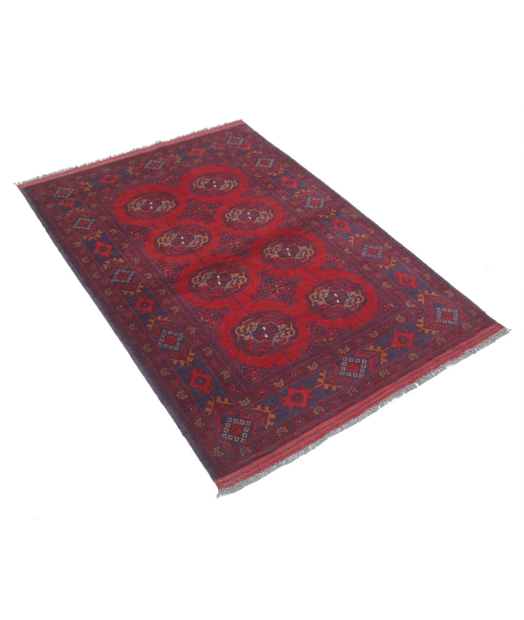 Afghan Khal Muhammadi Rug 3' 6" x 5' 0" Hand-Knotted | No. AT25414