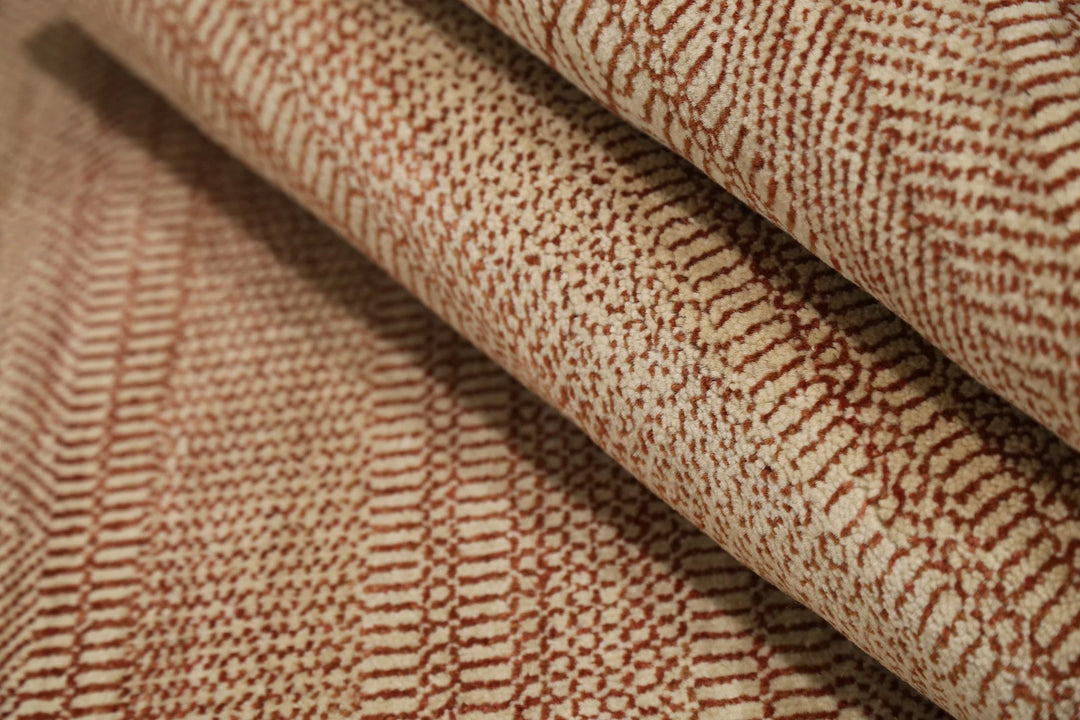 Beige Indian Ziegler Rug 3' 0" x 5' 1" Hand-Knotted | No. AT25424