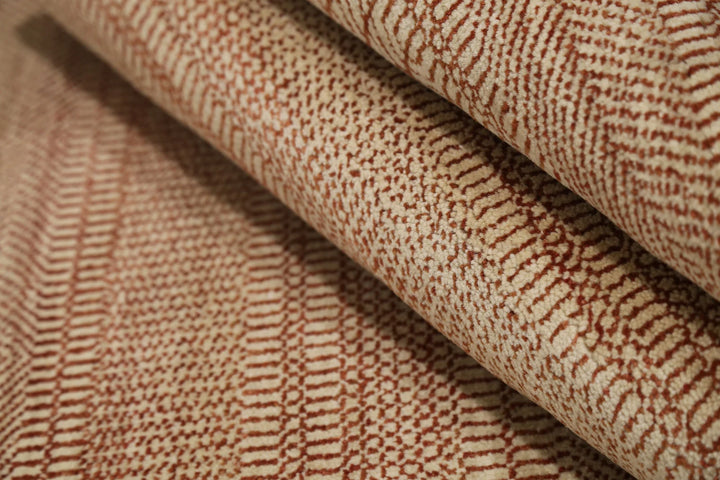 Beige Indian Ziegler Rug 3' 0" x 5' 1" Hand-Knotted | No. AT25424