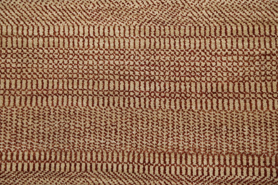 Beige Indian Ziegler Rug 3' 0" x 5' 1" Hand-Knotted | No. AT25424