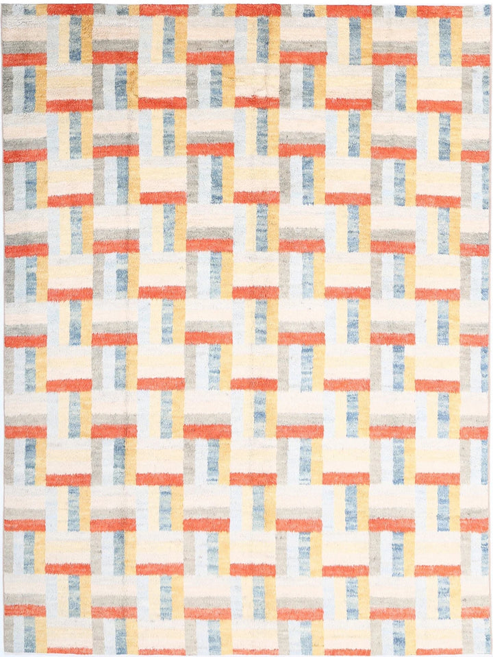 Afghan Tribal Rug 9' 1" x 12' 2" Hand-Knotted | No. AT25524