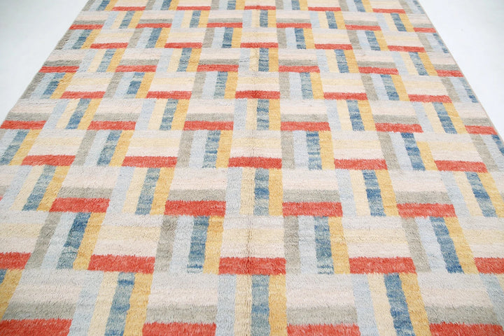 Afghan Tribal Rug 9' 1" x 12' 2" Hand-Knotted | No. AT25524