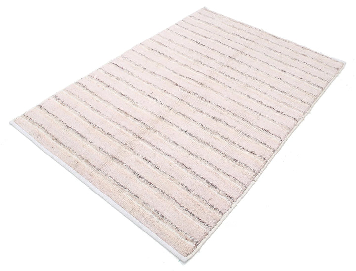 Brown Afghan Tribal Rug 4' 2" x 6' 0" Hand-Knotted | No. AT25532