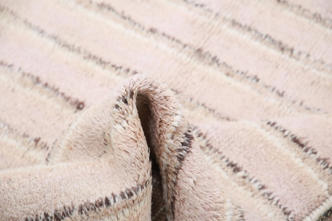 Brown Afghan Tribal Rug 4' 2" x 6' 0" Hand-Knotted | No. AT25532