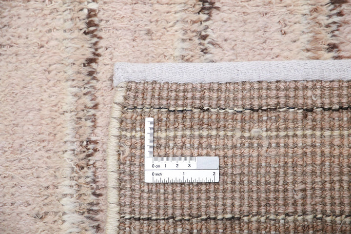 Brown Afghan Tribal Rug 4' 2" x 6' 0" Hand-Knotted | No. AT25532