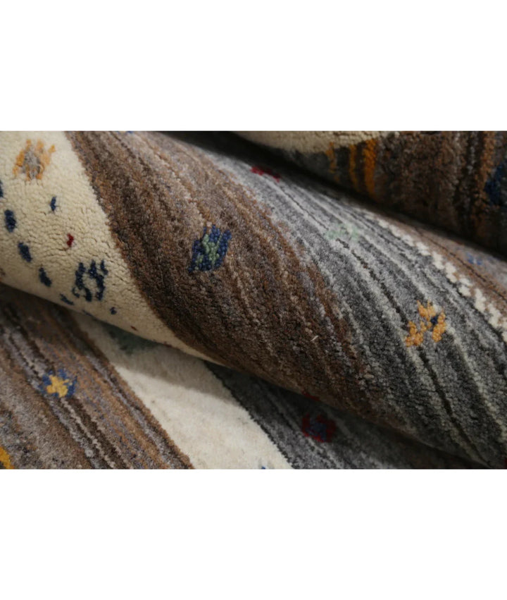 Ivory Indian Lori Rug 3' 0" x 5' 2" Hand-Knotted | No. AT255773