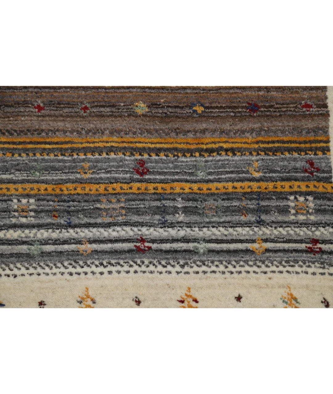 Ivory Indian Lori Rug 3' 0" x 5' 2" Hand-Knotted | No. AT255773