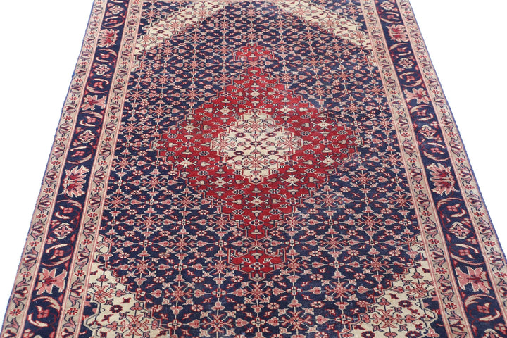 Afghan Tribal Shirvan Rug 3' 11" x 5' 10" Hand-Knotted | No. AT25675