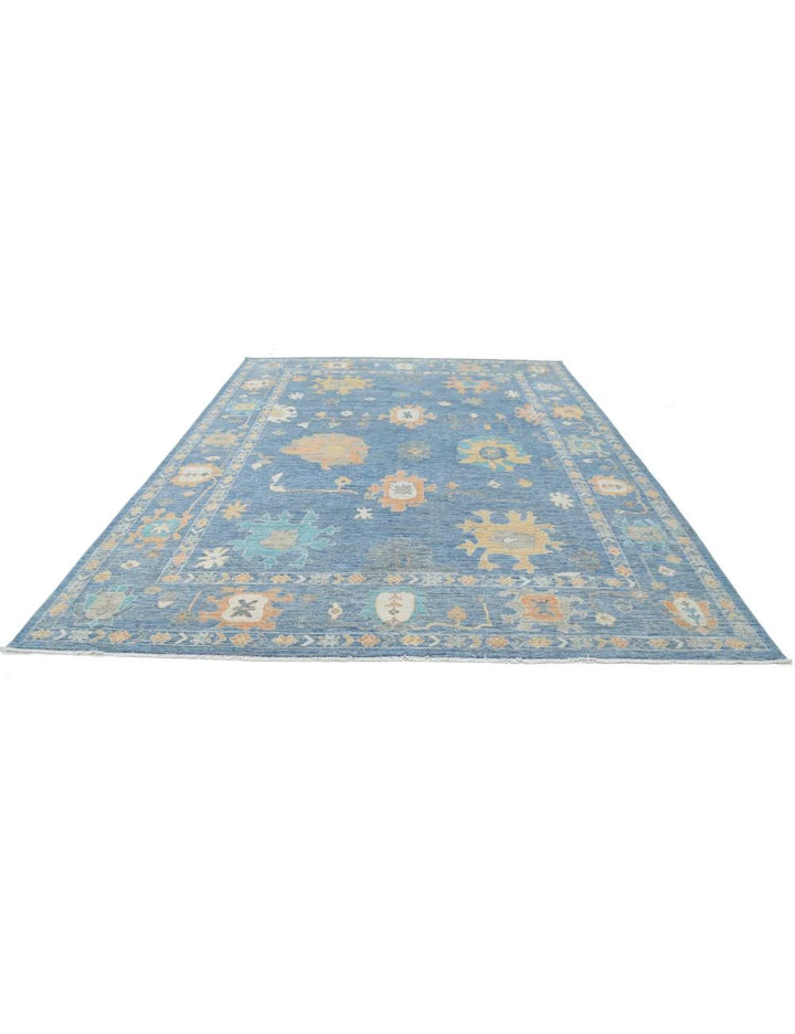 Afghan Oushak Rug 9' 2" x 11' 10" Hand-Knotted | No. AT25684