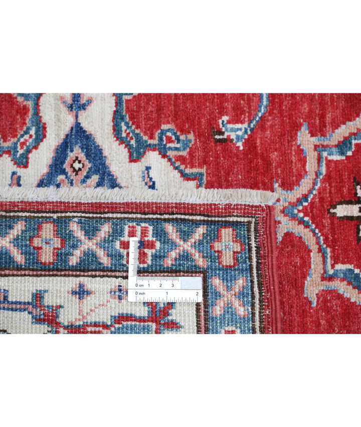 Afghan Ziegler Rug 3' 4" x 4' 8" Hand-Knotted | No. AT25832