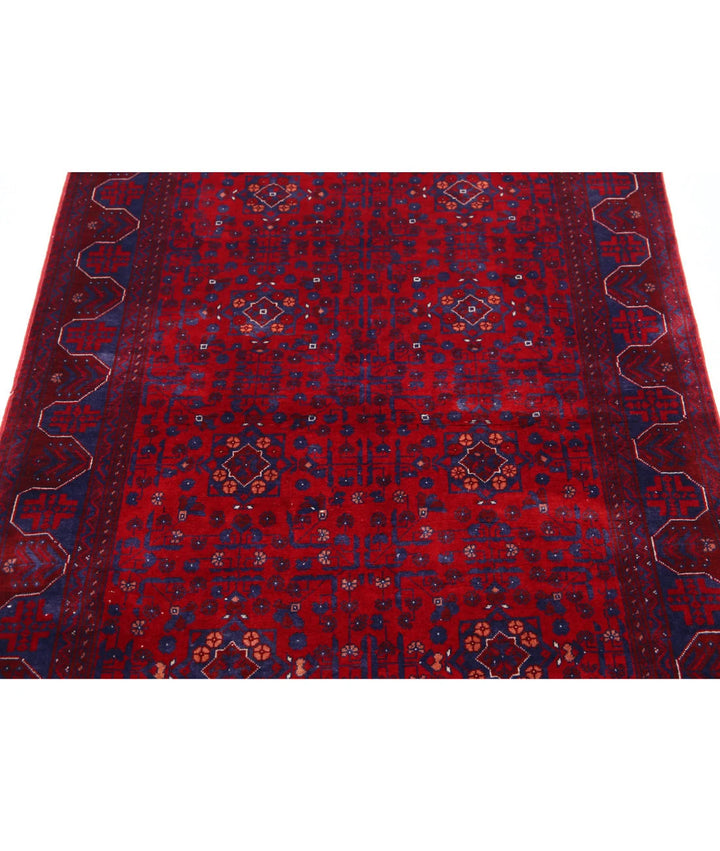 Afghan Beljik Rug 3' 3" x 4' 9" Hand-Knotted | No. AT25833