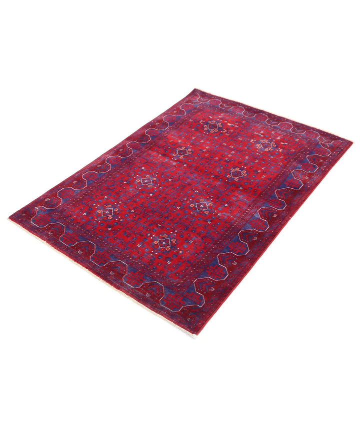Afghan Beljik Rug 3' 3" x 4' 9" Hand-Knotted | No. AT25833