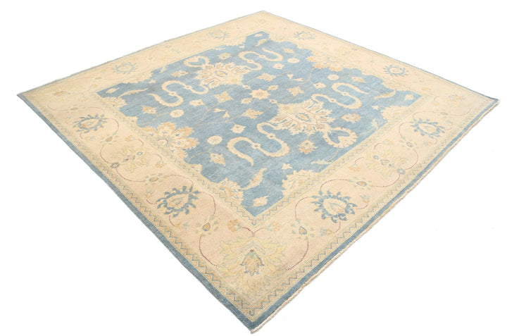 Afghan Ziegler Rug 7' 9" x 7' 9" Hand-Knotted | No. AT25844