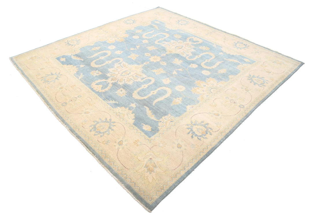 Afghan Ziegler Rug 7' 9" x 7' 9" Hand-Knotted | No. AT25844