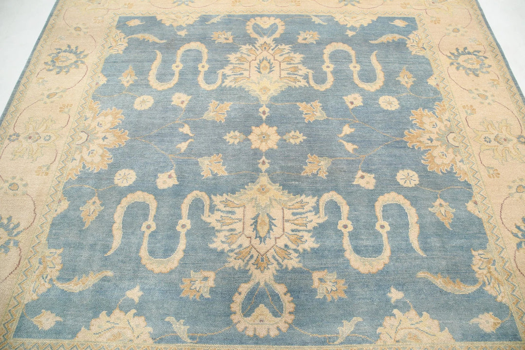 Afghan Ziegler Rug 7' 9" x 7' 9" Hand-Knotted | No. AT25844