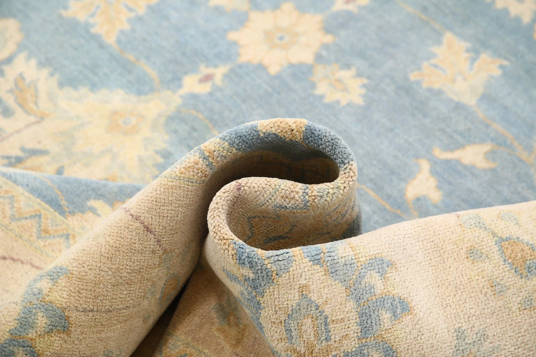 Afghan Ziegler Rug 7' 9" x 7' 9" Hand-Knotted | No. AT25844