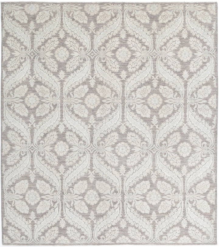Afghan Art & Craft Rug 8' 0" x 8' 11" Hand-Knotted | No. AT25852