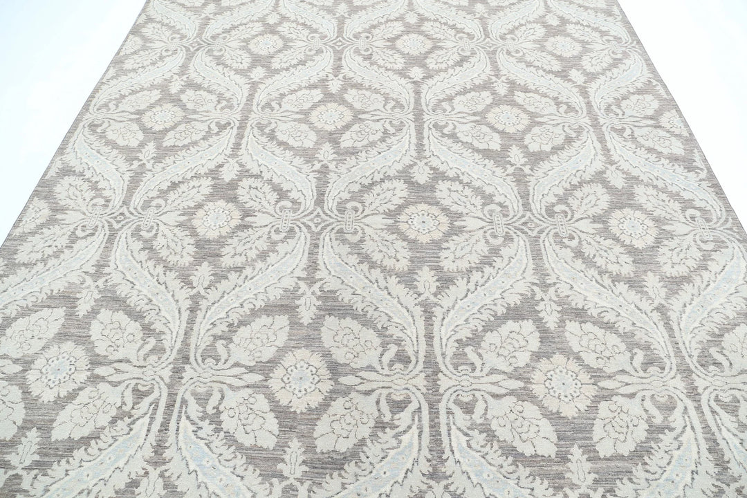 Afghan Art & Craft Rug 8' 0" x 8' 11" Hand-Knotted | No. AT25852