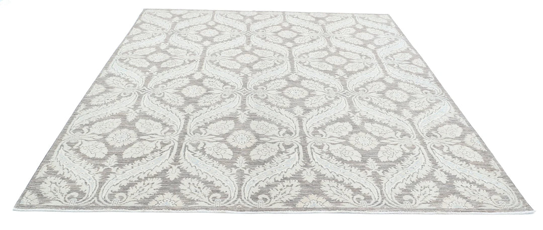 Afghan Art & Craft Rug 8' 0" x 8' 11" Hand-Knotted | No. AT25852