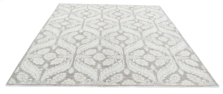 Afghan Art & Craft Rug 8' 0" x 8' 11" Hand-Knotted | No. AT25852