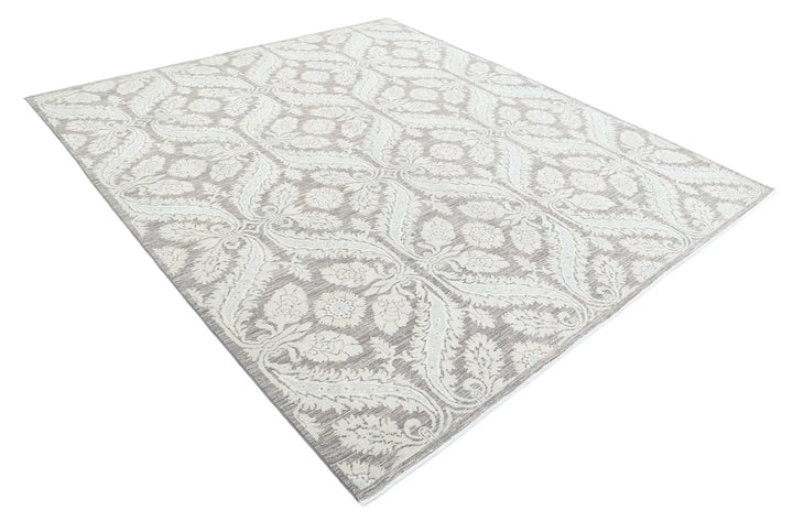 Afghan Art & Craft Rug 8' 0" x 8' 11" Hand-Knotted | No. AT25852