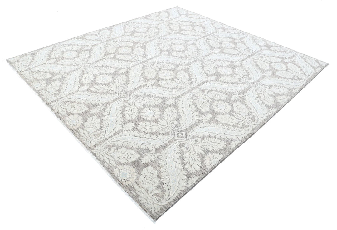 Afghan Art & Craft Rug 8' 0" x 8' 11" Hand-Knotted | No. AT25852