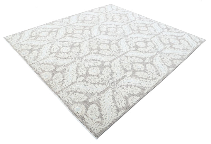 Afghan Art & Craft Rug 8' 0" x 8' 11" Hand-Knotted | No. AT25852