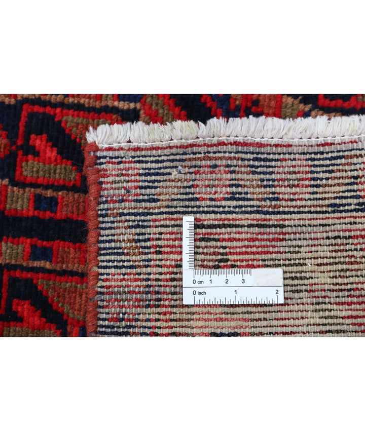 Persian Hamadan Runner Rug 3' 7" x 17' 4" Hand-Knotted | No. AT25859