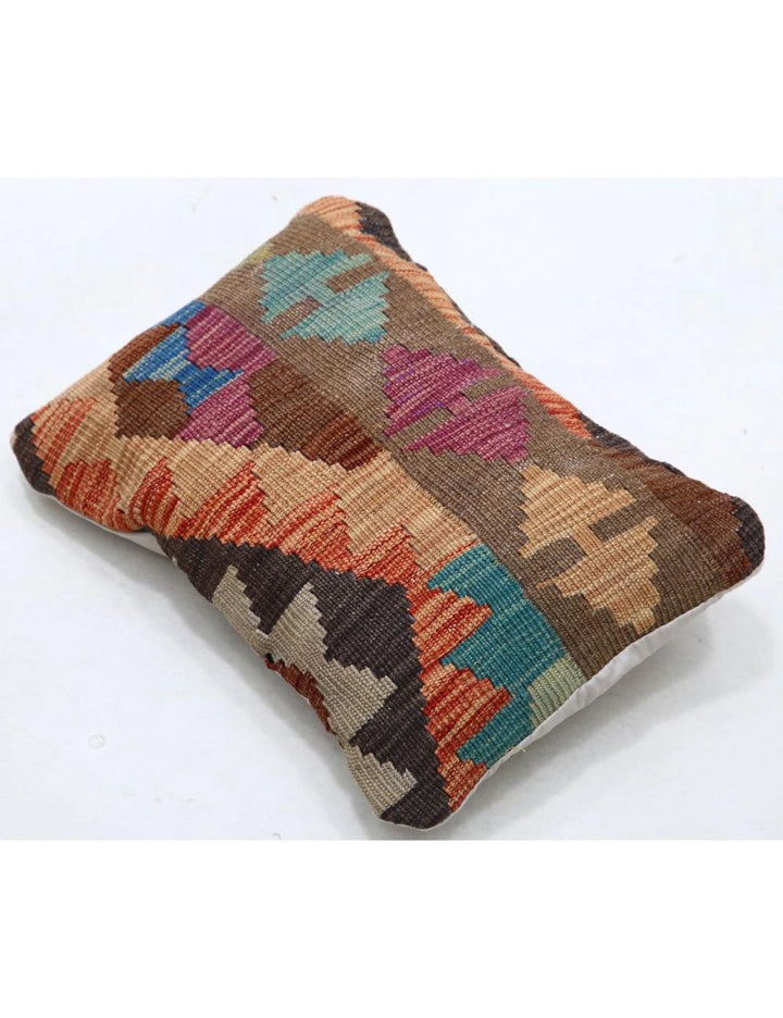 Multicolor Afghan Tribal Rug Flat-weave | No. AT25941