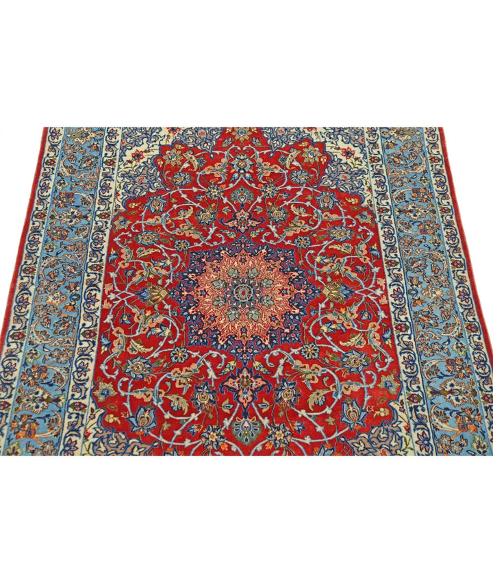 Persian Isfahan Rug 3' 6" x 5' 5" Hand-Knotted | No. AT26001