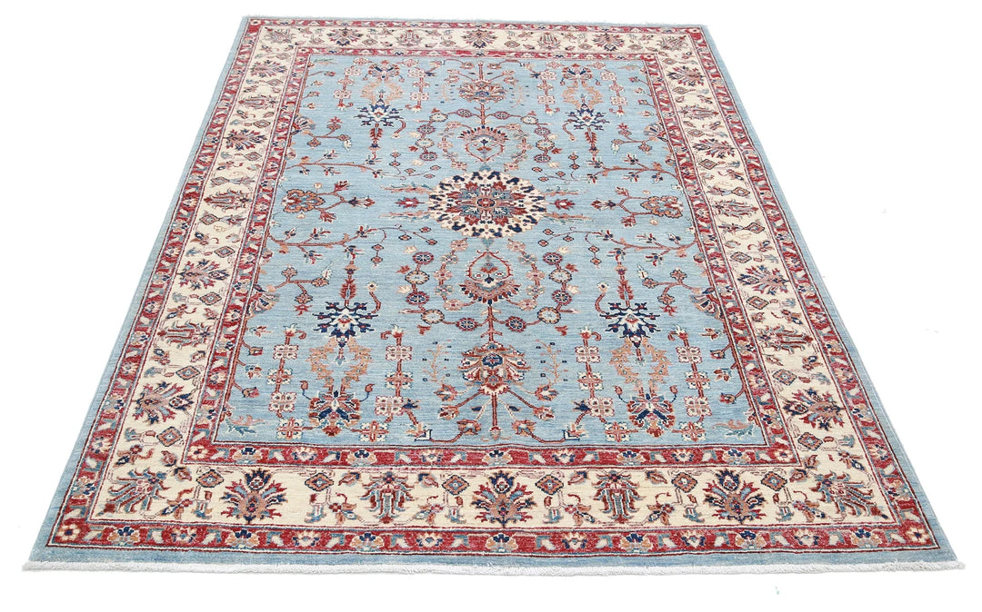 Afghan Ziegler Farhan Rug 4' 10" x 6' 6" Hand-Knotted | No. AT26192