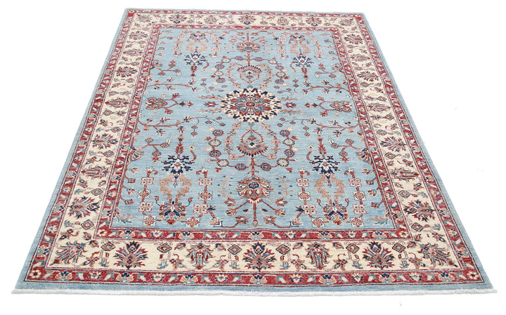 Afghan Ziegler Farhan Rug 4' 10" x 6' 6" Hand-Knotted | No. AT26192
