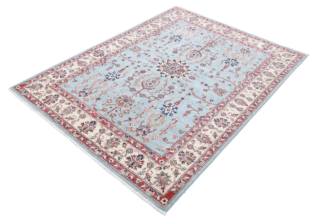 Afghan Ziegler Farhan Rug 4' 10" x 6' 6" Hand-Knotted | No. AT26192