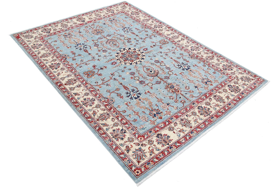Afghan Ziegler Farhan Rug 4' 10" x 6' 6" Hand-Knotted | No. AT26192