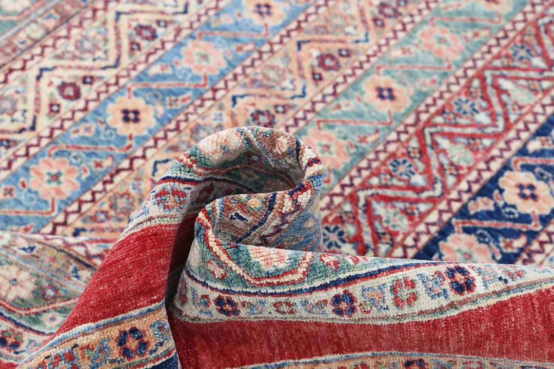 Afghan Oriental Rug 5' 8" x 7' 7" Hand-Knotted | No. AT26322