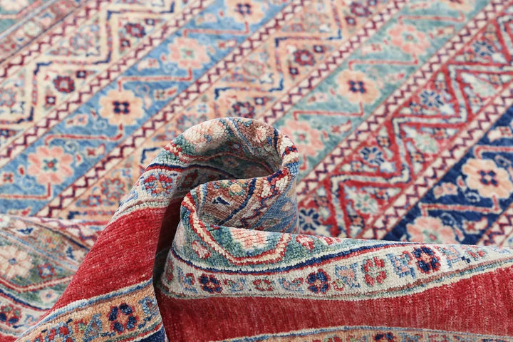 Afghan Oriental Rug 5' 8" x 7' 7" Hand-Knotted | No. AT26322